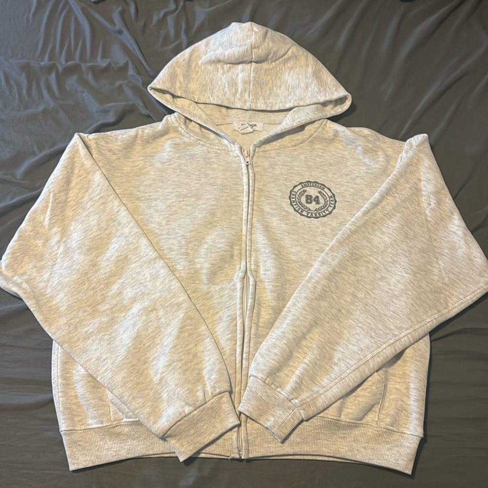 grey zip up hoodie 
size - Medium 
brand - Stitches